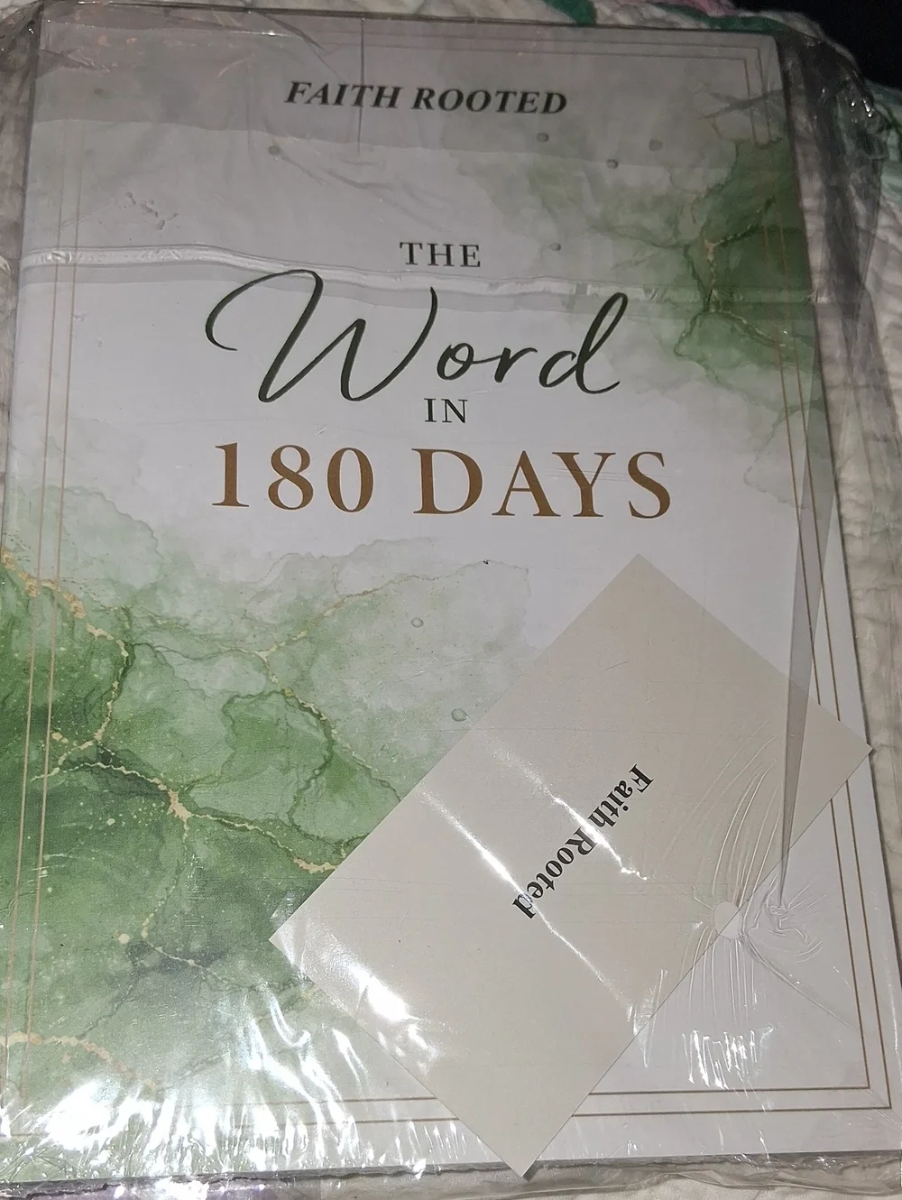 : The Word in 180 Days Devotional Journal — Green and Gold